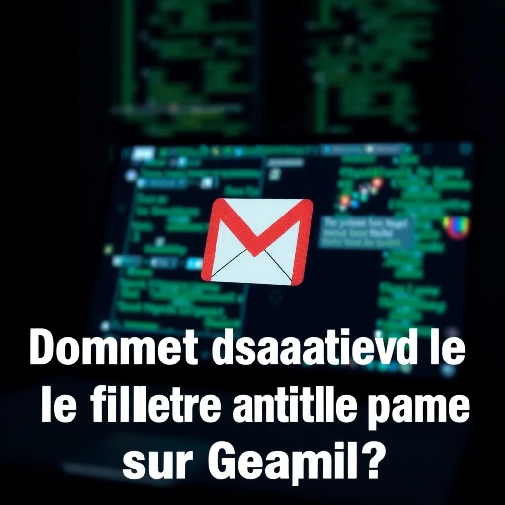 Comment désactiver le filtre anti-spam sur Gmail ?