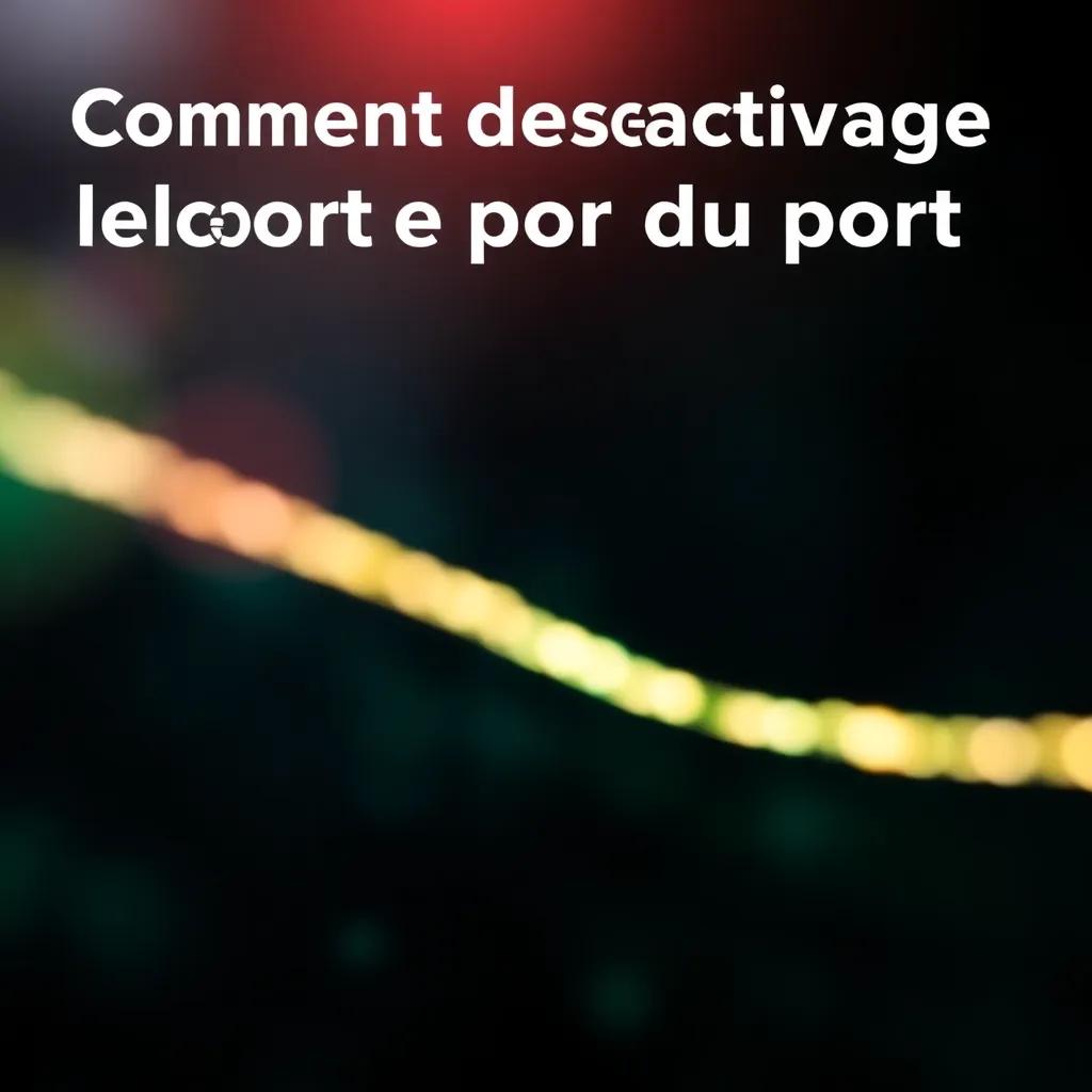 Comment désactiver le blocage du port SMTP ?
