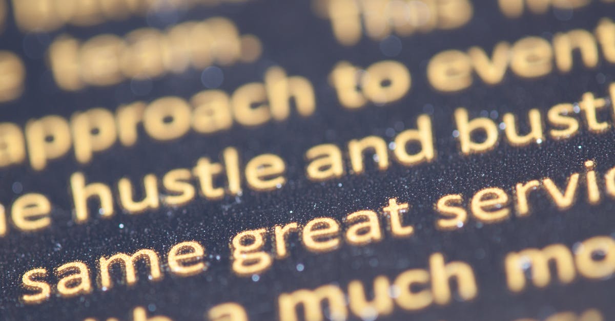 découvrez l'art de la typographie, une discipline essentielle qui transforme les mots en visuels percutants. apprenez à combiner police, espace et style pour améliorer la lisibilité et l'esthétique de vos projets créatifs.